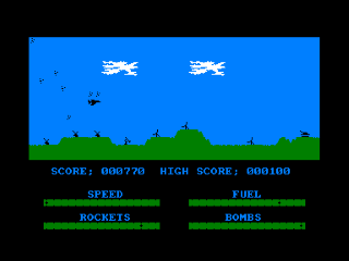 Harrier Attack screenshot 5 for Amstrad CPC